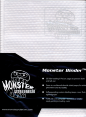 Monster Protectors 9-Pocket Binder - Holo White w/ White Pages